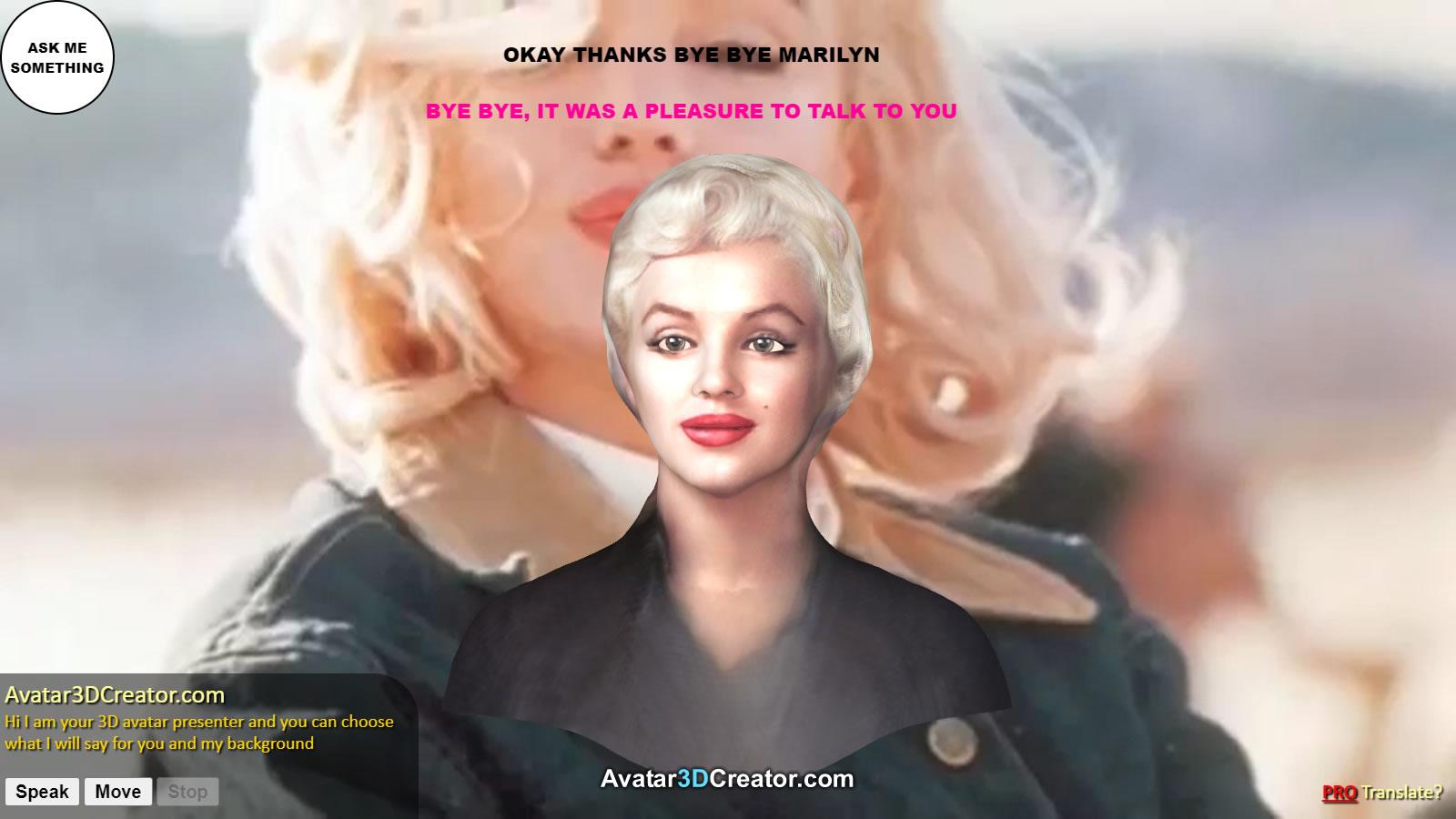 AI AVATAR ASSISTANT – MARILYN MONROE